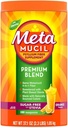 Metamucil Premium Blend, 4-in-1 Fiber Supplement for Digestive Health, Psyllium Husk Fiber Powder, Sugar-Free with Stevia, Plant-Based Fiber Supplement, Orange Flavored, 180 teaspoons