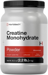 ホアハチのクレアチンモノハイドパウダー | 2.2lbs (35.2oz) | Micronized and Unflavored | ベジタリアン・非GMO・グルテンフリー対応サプリメント