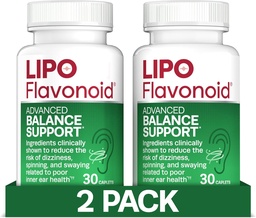 Vertigo&Dizziness救済のためのLipo-Flavonoidバランスサポート - Ginkgo Biloba&ビタミンD&Bコンプレックスと臨床的にテストされた式 - 内部耳の健康とバランスサポート - 30 - 2パック