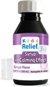 Kids Relief Syrup with Calming Effect, for Kids 0-12 Yrs, Grape Flavor, Gluten and Dye Free, No Added Sugar, 3.4 oz
