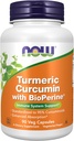 NOW Supplements, Turmeric Curcumin with BioPerine, Immune System Support, Standardized to 95% Curcuminoids, Enhanced Absorption*, 90 Veg Capsules