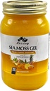 Lizzey 100% Organic, Pineapple Flavored Sea Moss Gel with Turmeric & Ginger for Immune Health and Digestive Support, for Men & Women, All Natural Superfood Supplement