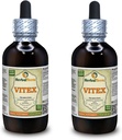 Vitex (Vitex Agnus-Castus) Tincture, Organic Dried Berries Liquid Extract (Brand Name: HerbalTerra, Proudly Made in USA) 2x4 fl.oz (2x120 ml)