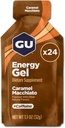 GU Energy Original Sports Nutrition Energy Gel, Caramel Macchiato, 24 Count Box