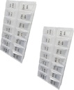 Twice a Day Pill Organizer, Weekly Day and Night Pill Container, Day and Night Medication or Vitamin for Morning or Night AM PM Separation (2)