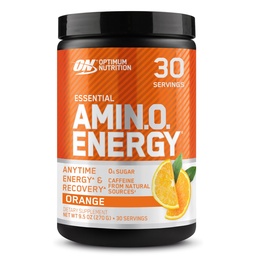 最適栄養アミノエネルギー - 緑茶、BCAA、アミノ酸、ケトフレンドリー、グリーンコーヒーエキス、エネルギーパウダー - オレンジクーラー、30サービング(パッケージ5月Vary)
