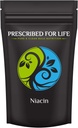 Prescribed For Life Niacin Powder | Vitamin B3 for Skin Health and Digestive Support | Vegan, Gluten Free, Non GMO | Nicotinic Acid Powder (25 kg / 55 lb)