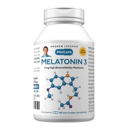 ANDREW LESSMAN Melatonin-3 mg - 60カプセル - 生理学的にバランスの取れたレベルを自然に休眠を促進します。 レギュレータ毎日のシラカディアンリズム。 睡眠を促進します。 モーニングハンガーなし