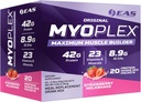 EAS Original Myoplex Maximum Muscle Builder | Meal Replacement Protein Drink Mix | Quality Protein Blend | 42g Protein | 20 Individual Packets (Strawberry Milkshake)