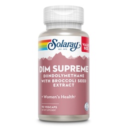 Solaray DIM Supreme 100mg | ブロッコリー種子エキス配合のメノポーズ&エストロゲン代謝サプリメント | 90 VegCaps