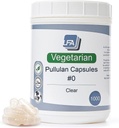Size 0 Empty Capsules - Vegan Pullulan - 1000 Count Vegetarian Capsules Empty - Joined Fillable 0 Vegetable Pill Capsules - Veggie Caps for Capsule Filling Machine - Halal Kosher Tapioca