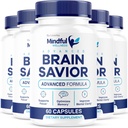 (5 Pack) Mindful Wellness Advanced Brain Savior Capsules, Official Mindful Wellness Supplement Pills, Mindful Wellness Support Capsules Premium Formula - All Natural Pills, 300 Capsules for 5 Months