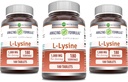 アメージングフォーミュラ L-Lysine 1000mg アミノ酸錠サプリメント | 非GMO | グルテンフリー | アメリカ製 (180 | 3パック)