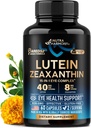 Eye Vitamins - Lutein and Zeaxanthin Supplements - AREDS2 Based Supplement for Seniors & Adults - Eye Health & Vision Support - Saffron, Zinc, Vitamins, Copper, Super Greens - Made in USA, 60 Capsules