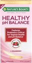 Nature's Bounty Probiotics for Women, Vaginal Probiotics for Healthy pH Balance, 2 Billion CFU, Clinically Studied Strains, Optimal Solutions pH Balance Pills, 30 Vegetarian Capsules