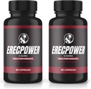 (2 Pack) Erecpower Capsules, Erecpower Pills for Men, Erecpower Male Performance Supplement, Advanced Formulation to Support Men's Active Lifestyle, Erec Power Pastillas Reviews (120 Capsules)