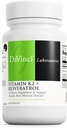 Davinci Labs Vitamin K2 & Resveratrol - Bone Health & Cardiovascular Supplement with Antioxidant Support* - Vegetarian, Gluten-Free & Soy-Free - 60 Capsules