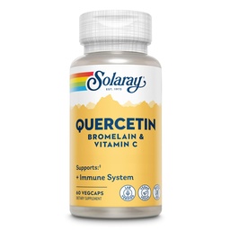 ブロメランとビタミンC - 免疫サポートサプリメント - 酸化防止剤と心臓の健康コンプレックスとケルセチン500mgと1235mg VIT C - ビーガン、60日保証、30 Serv、60 VegCaps