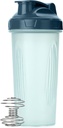 Mr. Pen- Shaker Bottles for Protein Mixes, 28 oz, 1 Pack, Clear, Protein Shaker Bottle with Wire Whisk Ball, Blender Bottle