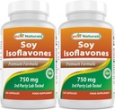 Best Naturals Soy Isoflavones 750 mg 120 Capsules (120 Count (Pack of 2))
