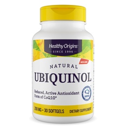 健康な起源のUbiquinol (CoQ10の活動的な形態)、200のmg -中心の健康及び酸化防止サポートのためのUbiquinolの補足-グルテンフリー及び非GMOの補足- 30 Softgels