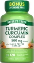 Nature's Truth Turmeric Curcumin Complex 500 mg Plus Black Pepper Extract, 12... - Buy Packs and Save (Pack of 2)
