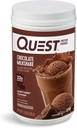 Quest Nutrition Chocolate Milkshake Protein Powder, 22g Protein, 2g Net Carbs, 1g Sugar, Low Carb, Gluten Free, 1.6 Pound, 24 サービング