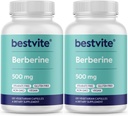 Berberine 500mg (240 ベジタリアンカプセル) (2-パック) - フィラーなし - ない Stearates - No Flow Agents - ビーガン - グルテンフリーグルテンフリーGMO