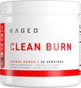 Kaged Clean Burn Powder | Orange Mango | Thermogenic Weight Management | Boost Metabolism | Organic Caffeine, Apple Cider Vinegar | Supplements for Men & Women | 30 Servings