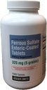 Ferrous Sulfate Enteric-Coated 325 mg 1000 Tablets