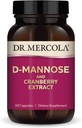 Mercola D-MannoseとCranberry Extract博士、30サービング(60カプセル)、栄養補助食品、非GMOの尿路の健康をサポート