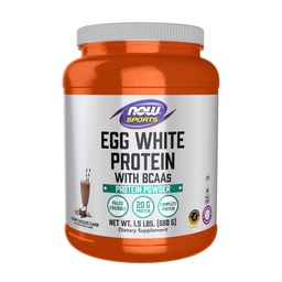 NOWの食糧スポーツの栄養物、卵の白い蛋白質、BCAAsのクリーミー チョコレート粉、1.5ポンドの20 g