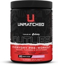 Unmatched Outlier Everyday Pre Workout Powder for Men & Women | Paraxanthine, Beta Alanine, NO3-T Nitrates | Natural Flavors & Sweeteners | 20 Servings (Pink Lemonade)