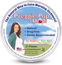 Preggie Pop Drops | 21 Drops | Morning Sickness during pregnancy | Safe for pregnant Mom & Baby | Gluten Free | Four Flavors: Lemon, Raspberry, Green Apple, Tangerine