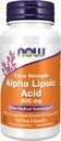 NOW Foods Supplements, Alpha Lipoic Acid 600 mg with Grape Seed Extract & Bioperine®, Extra Strength, 60 Count (Pack of 1)