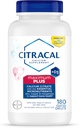 Citracal Maximum Plus, 650 mg Calcium Citrate, easily absorbed and highly soluble with 25 mcg (1000 IU) Vitamin D3, Bone Health Support, Calcium Supplement for Ages 12+, 180 Count (Packaging May Vary)