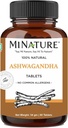 Ashwagandha Tablets- 90 Tablets, 1000 mg by mi Nature | 45 Days Supply |100% Natural Ashwagandha | Vegan | from India