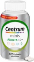 Centrumは大人50のプラス、Multimineralの補足、ビタミンD3、B-Vitamins、グルテンフリー、非GMOの原料のための銀製のMultivitaminのタブレットを、支持します古い大人の記憶そして認知- 320 Ct