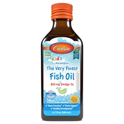 カールソン - キッドの最も良い魚油、800 mg Omega-3s、ノルウェー、持続可能な供給、オレンジ、200 mL