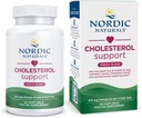 Nordic Naturals Cholesterol Support, Lemon - 60 Soft Gels - 975 Omega-3 + Red Yeast Rice & CoQ10 - Normal Cholesterol, Antioxidant Support - EPA & DHA - Non-GMO - 20 Servings