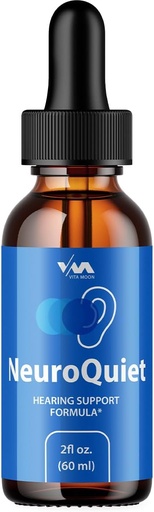 (1パック)NeuroQuietドロップ - Neuro Quiet Advanced Formula補聴器、認知健康、および全体的なウェルネス、1ヶ月の供給