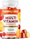 Gummymins® Premium Multivitamin Gummies | No Artificial Colors or Flavors | Multi Vitamin Gummies for Women & Men | Gluten/Dairy/Soy Free, Vegetarian, Gummy Vitamins | 120 Count, 60 Day Supply