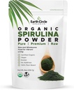 Spirulina Powder, Kosher, Raw and Non-Irradiated | Pure Vegan Protein | Premium Energy Superfood, High in Amino Acids and Antioxidants - 8oz