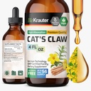 BIO KRAUTER Cats Claw Tincture - 免疫サポートのための液体猫爪ハーブ - アルコール&砂糖無料 - ビーガンドロップ 4 Fl.Oz.