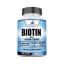 アメリカの標準はKeratin、ココナッツ粉および亜鉛、女性のためのBiotinの補足、120の野菜カプセル、120日の供給とBiotinの20,000mcgを補います