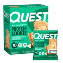 Quest Nutrition White Chocolate Macadamia Protein Cookie, 15g Protein, 1g Sugar, 2g Net Carbs, Ketofriendly, High Protein, Low Carb, 4 カウント