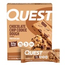Quest Nutrition Chocolate Chip Cookie Dough Protein Bar, 21g Protein, 4, Net Carbs, 1g Sugar, High Fiber, Gluten Free, Keto Friendly, 4 カウント
