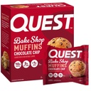 Questの栄養物のチョコレート チップのマフィン、10g蛋白質、2g純炭水化物、1g砂糖、蛋白質の軽食、4の計算より少し