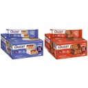 Quest Nutrition Crispy Blueberry Cobbler & Chocolate Caramel Pecan Hero Protein Bar, 16g & 15g Protein, 1g Sugar, 3g Net Carb, グルテンフリー, Keto Friendly, 12カウントバンドル