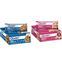 Quest Nutrition Oatmeal Chocolate Chip Protein Bar、High Protein、Low Carb、Gluten Free & White Chocolate Raspberry Protein Bar、High Protein、Low Carb、Gluten Free(グルテンフリー)